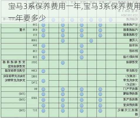 宝马3系保养费用一年,宝马3系保养费用一年要多少