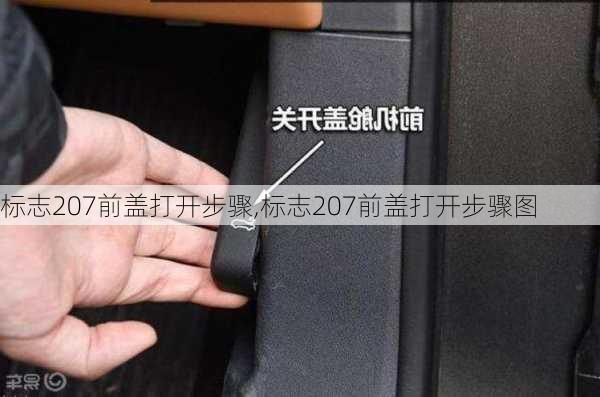 标志207前盖打开步骤,标志207前盖打开步骤图