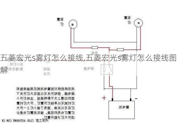 五菱宏光s雾灯怎么接线,五菱宏光s雾灯怎么接线图解