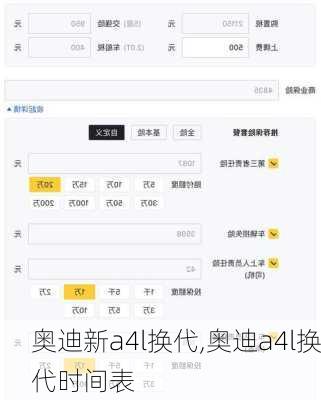 奥迪新a4l换代,奥迪a4l换代时间表