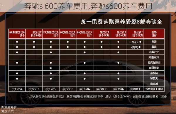 奔驰s 600养车费用,奔驰s600养车费用