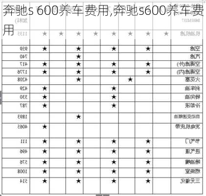 奔驰s 600养车费用,奔驰s600养车费用