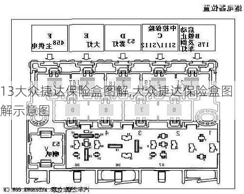 13大众捷达保险盒图解,大众捷达保险盒图解示意图