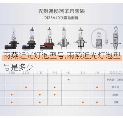 雨燕近光灯泡型号,雨燕近光灯泡型号是多少