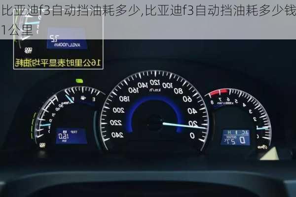 比亚迪f3自动挡油耗多少,比亚迪f3自动挡油耗多少钱1公里