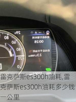 雷克萨斯es300h油耗,雷克萨斯es300h油耗多少钱一公里