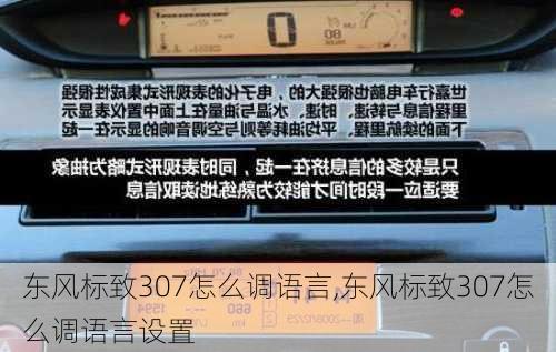 东风标致307怎么调语言,东风标致307怎么调语言设置