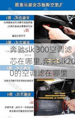 奔驰slk 300空调滤芯在哪里,奔驰slk200的空调滤在哪里