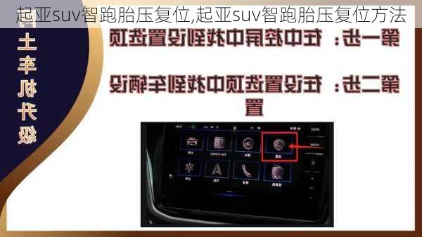 起亚suv智跑胎压复位,起亚suv智跑胎压复位方法
