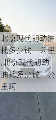 北京现代朗动油耗多少钱一公里,北京现代朗动油耗多少钱一公里啊