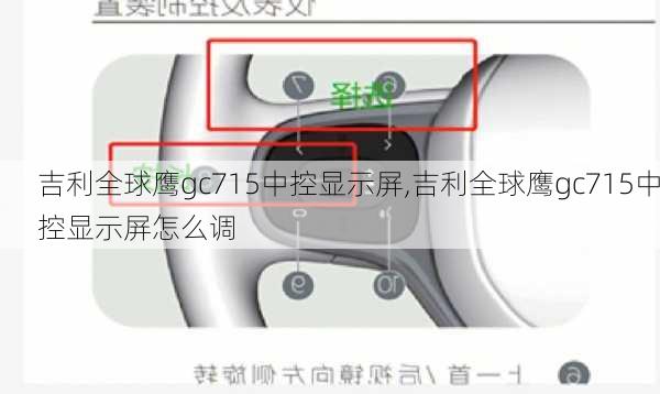 吉利全球鹰gc715中控显示屏,吉利全球鹰gc715中控显示屏怎么调