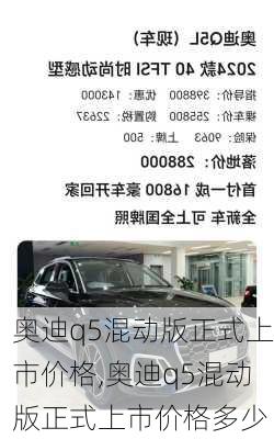 奥迪q5混动版正式上市价格,奥迪q5混动版正式上市价格多少