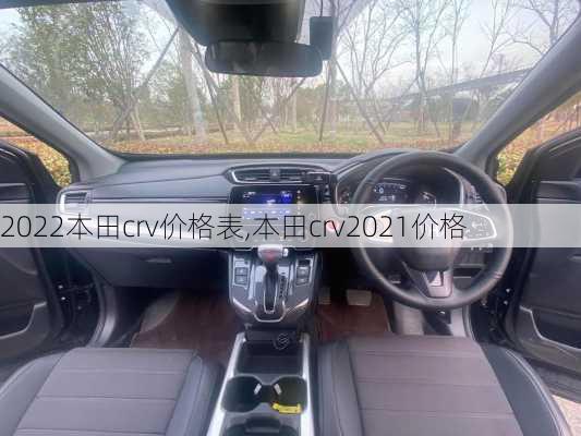 2022本田crv价格表,本田crv2021价格