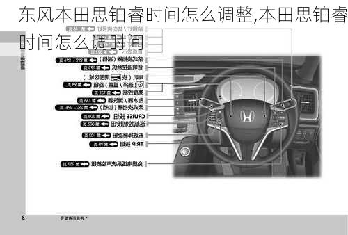 东风本田思铂睿时间怎么调整,本田思铂睿时间怎么调时间